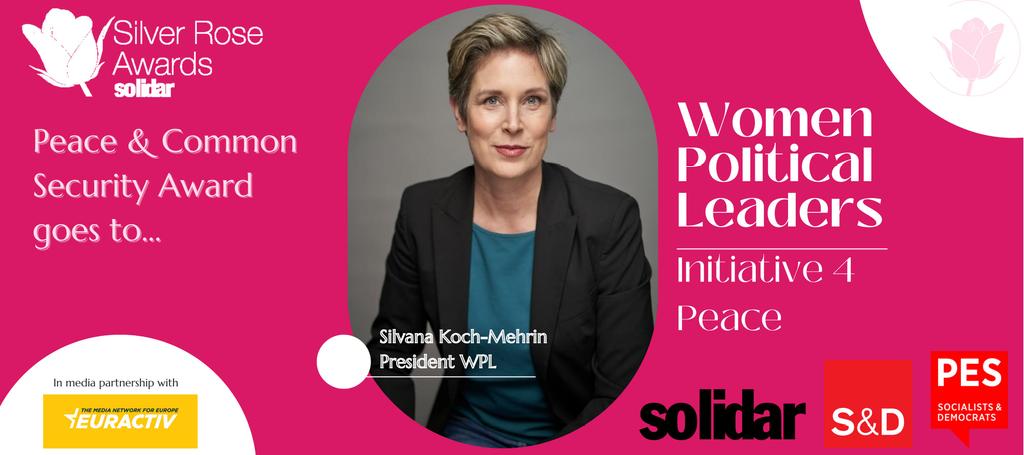 WPL is honoured to receive the #SilverRose award for leading the #WPL4Peace initiative. Thanks to all the signatories and the solidarity demonstrated. As the war wages on, it is our responsibility as women leaders to elevate peaceful solutions that bring relief to those affected.