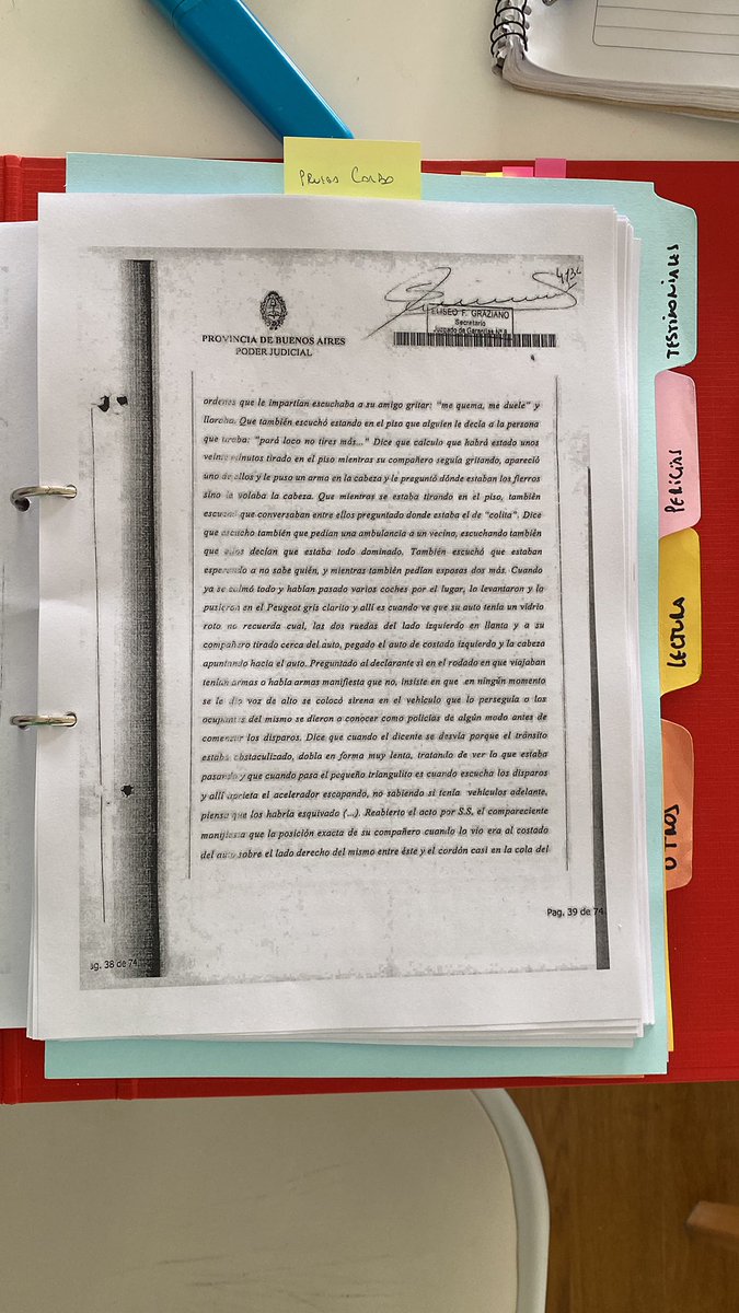Trabajando para el lunes por la #masacredewilde Después de 28 años se llevará adelante el juicio oral contra los integrantes de la Brigada de Lanús que fusilaron a Norberto Corbo y Edgardo Cicutin. Gracias por confiar a la familia de Corbo y al gran abogado al que ayudaré.