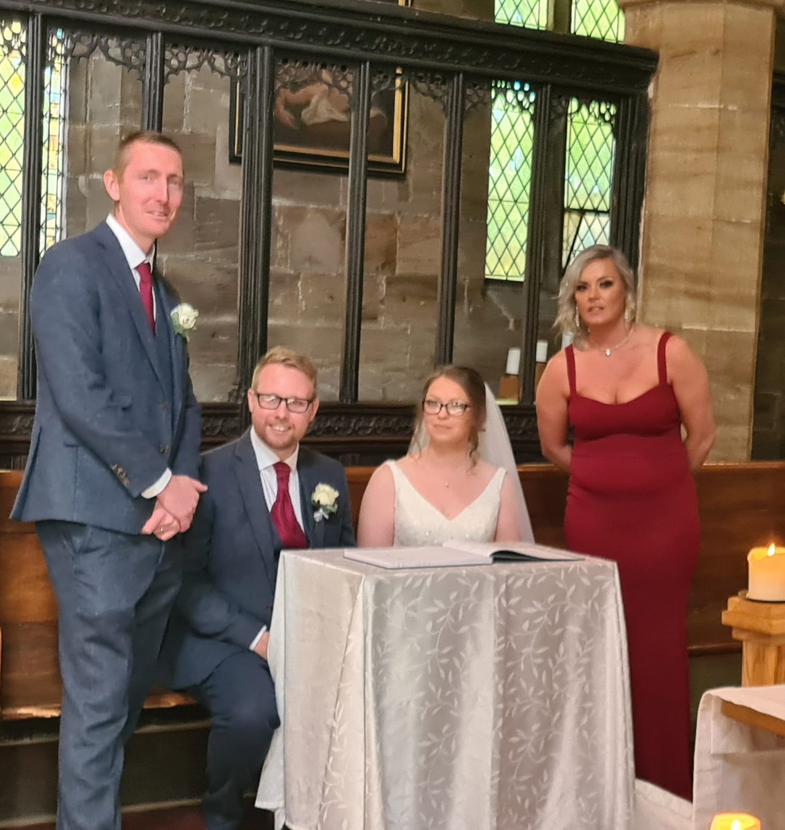 DandSChurch's tweet photo. It's been another of those wonderful weekends. Congratulations to Byron &amp; Stacey who were married yesterday, and to both Ava and Owen who were baptised this afternoon. We've loved sharing with you and look forward to seeing you soon. @LeedsCofE @churchofengland #baptism https://t.co/alojGgb44L
