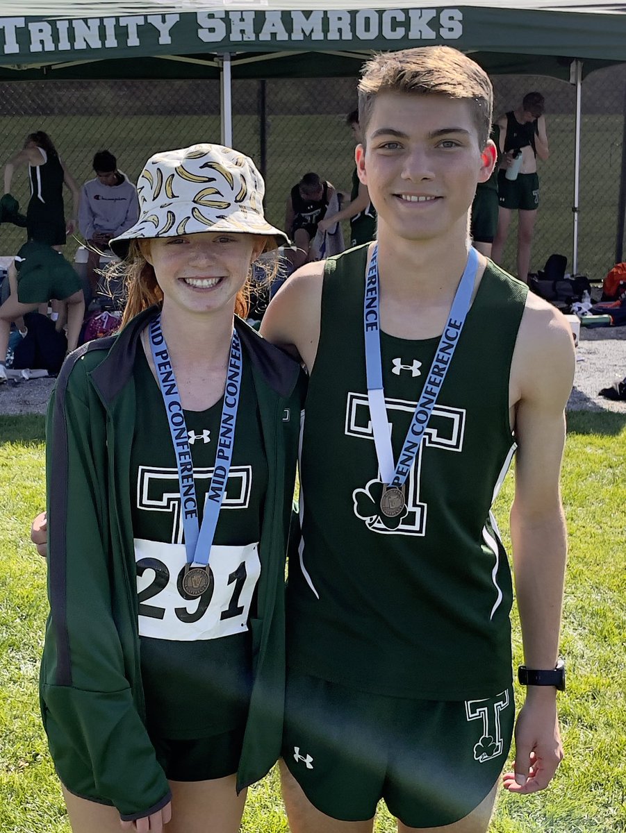 thsshamrocks's tweet photo. Mid Penn Cross Country Championship medalists. Isaac Burd finished 22nd overall (3rd in AA). Lila Shore finished 6th overall (1st in AA). 
Championship medalists. Isaac Burd finished 22nd overall (3rd in AA). Lila Shore finished 6th overall (1st in AA). https://t.co/xrkupZfqUz