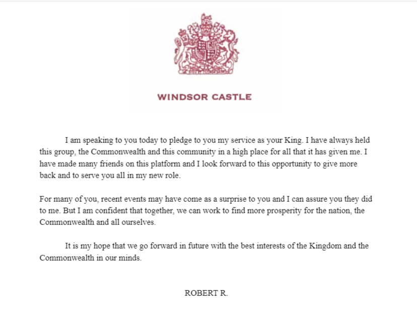 The Royal Family Roblox tweet media