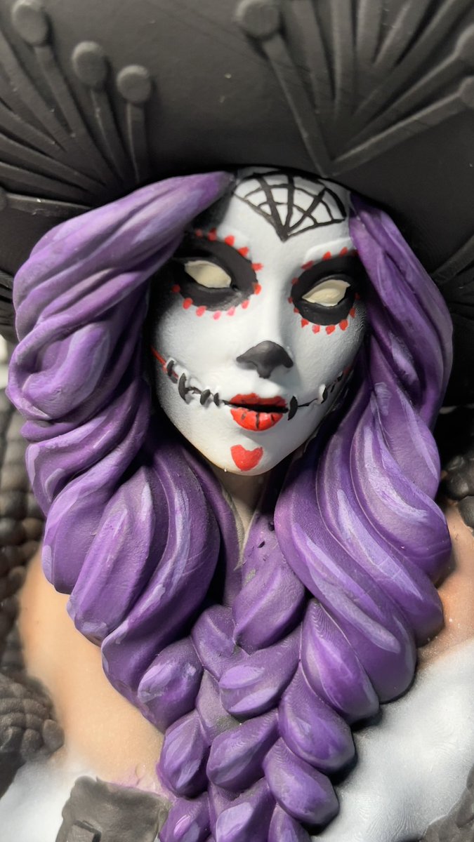 ThunderHobbies's tweet photo. La Charra in work, #lacharra #3dprinted #styrenesyndicate #reddragonmodelworks #ny3dcreations #figurepainter #figurepainting #sugarskull https://t.co/jxXzSiFUsD