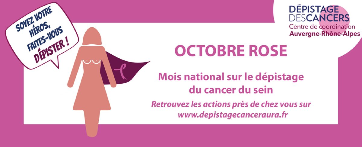 💡Contre le cancer du sein, la mammographie de dépistage est à ce jour la meilleure arme. S’il est dépisté à un stade précoce, le cancer du sein peut être guéri dans + de 9 cas sur 10. N'attendez pas, soyez votre héros, faites-vous dépister💪+ d'infos : alpesdunord.msa.fr/lfp/web/msa-al…