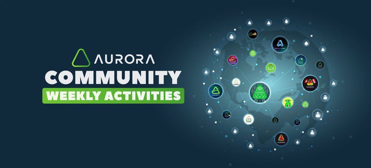 #Aurora community weekly activities #recap

1. Workshops
Past events
✅ <a href="/AlexAuroraDev/">Alex Shevchenko 🇺🇦</a> with a panel "How to build for a multi-chain future” on <a href="/ConsenSys/">Consensys.eth</a> Connect, Bogota
Oct, 14th

✅ @AURORAAFRICA1 solidity training for developers. every Saturday
Oct, 15th
1pm UTC

🧵
