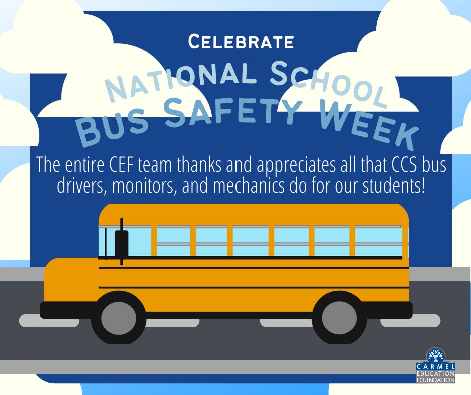 Thanks for that smiling face each morning and afternoon.  Thanks for always braving the weather to get our kids safely where they need to be, and thank you for being a shining example as you do it.  The Carmel Education Foundation  can't thank you enough!
