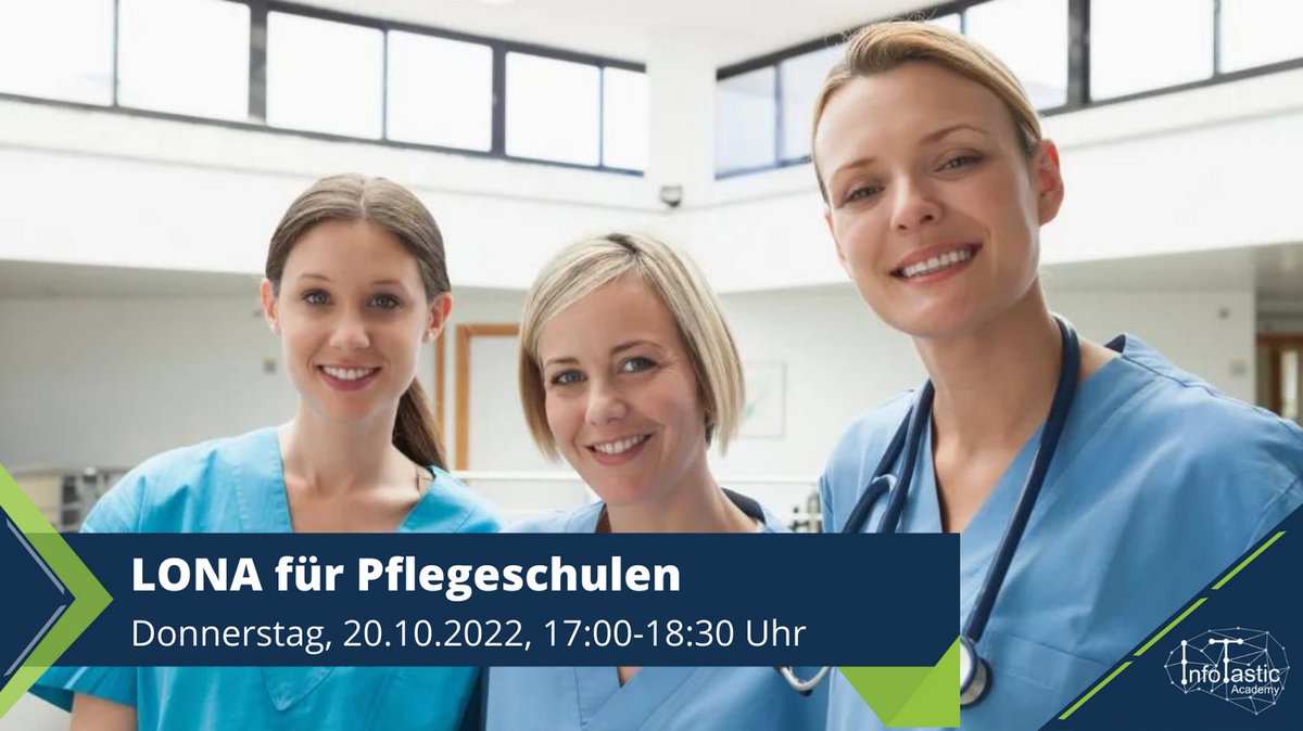 Du machst eine #Ausbildung in der #Krankenpflege oder unterrichtest? Im Workshop stellt Dir #InfoTastic das Lernpaket #Gesundheit der #Lernplattform #LONA vor. Wir zeigen, wie sich mit digitalen Medien abwechslungsreich lernen lässt.

infotastic.academy/lona-fuer-pfle…