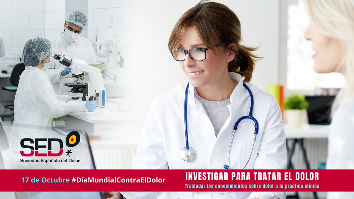 🎯Mañana 17 de Octubre conmemoraremos el Día Mundial Contra el Dolor que este año la SED y la <a href="/IASPpain/">IASP</a> dedicamos a poner en valor la investigación y la transmisión de conocimientos sobre el #dolor a la práctica clínica multidisciplinar. 
#DíaMundialContraElDolor #DíaMundialDolor