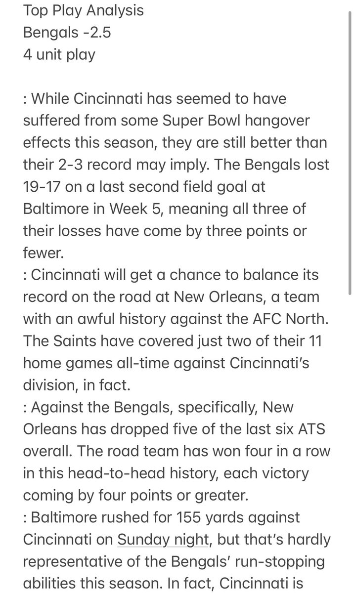 JFirestoneMPSC's tweet image. The BIG GAME HUNTERS strike again! 

Folks, we now have not lost a 4+ unit play since Sept 3!

Bengals -2.5 : WINNER💰💰💰💰

Thanks to everybody who came on board. Still time to get in for our TWO UNIT selection in the #BuffvsKC game

$19.99

DM US NOW 🔥

#GamblingTwitter #NFL