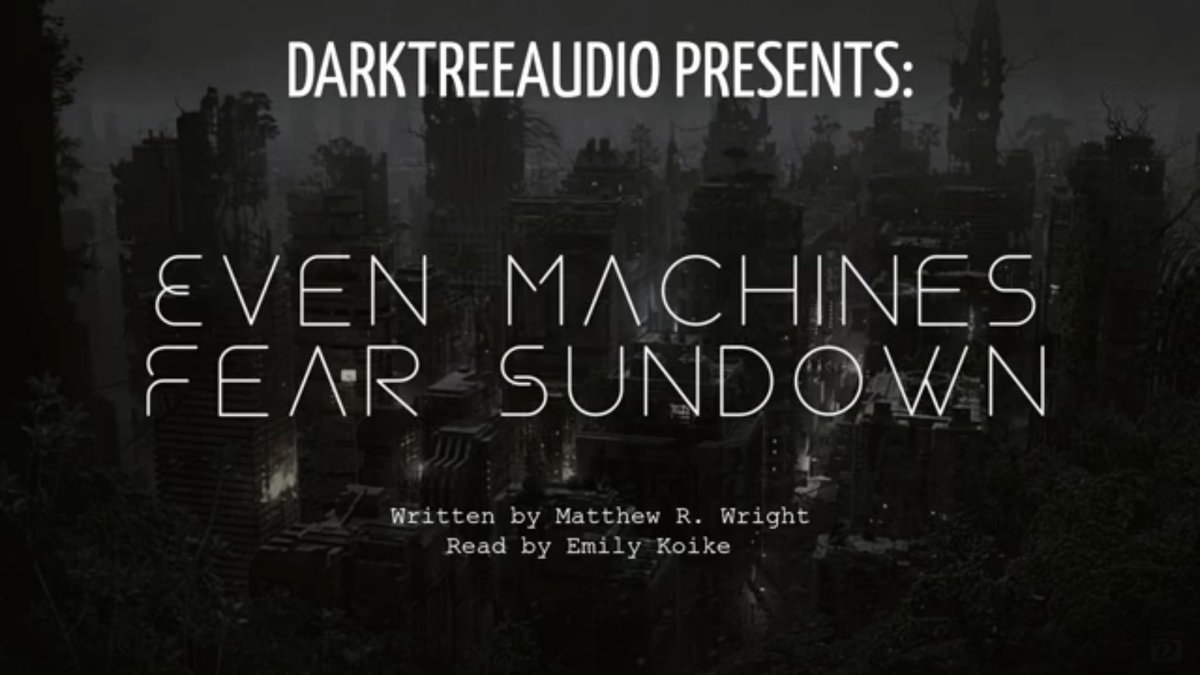 DarkTreeAudio's tweet photo. #Flash! A #bleak #Scifi story was uploaded to the #darktreeaudio #youtube channel. Read by the Excellent @emilykoike. Give it a listen and let us know your thoughts. https://t.co/60GAzCKbIW https://t.co/xDRoouyXA0