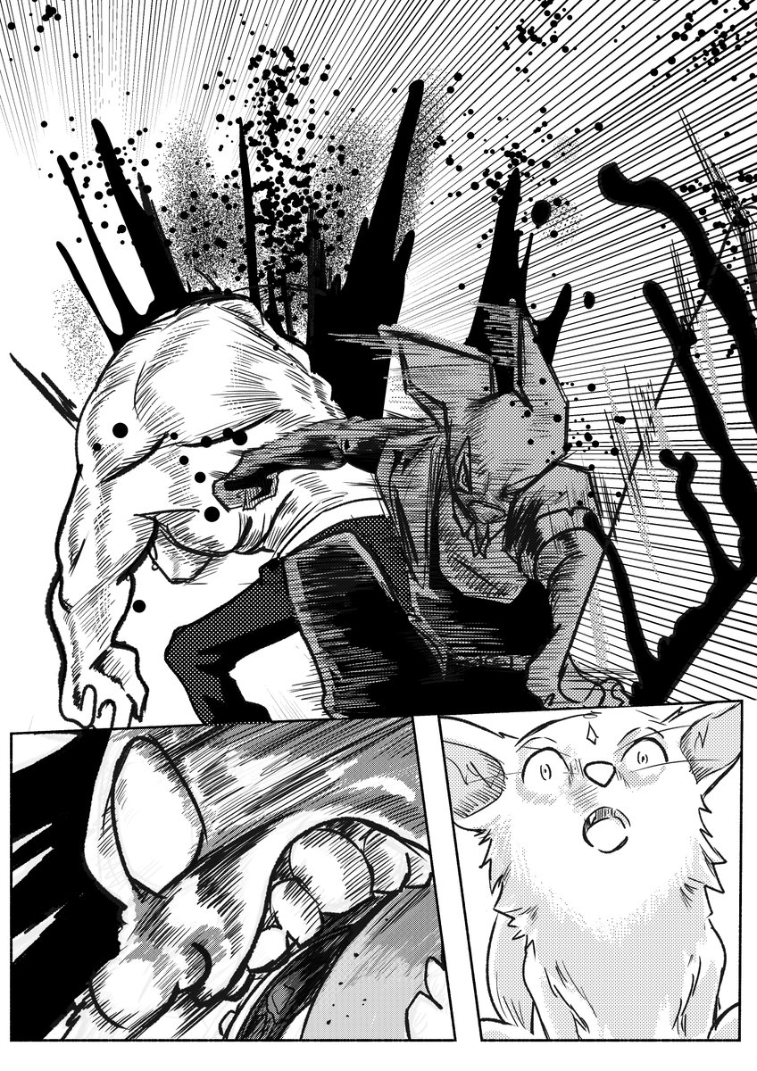 YGKrow's tweet image. This comic still exists, and I'm still very slowly working on it. Of course I have other obligations, so *when it gets released is a whole can of worms. Ahh well, Enjoy some of it. If I'm gonna take forever to finish it, Imma make it purrty. 

#ComicArt #manga #indieComics