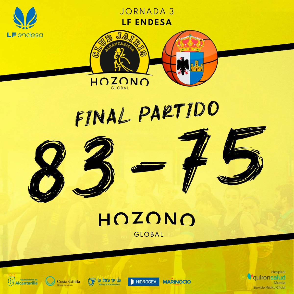 CBJairis's tweet photo. 𝗚𝗔𝗠𝗘 𝗗𝗔𝗬 #𝗟𝗙𝗘𝗡𝗗𝗘𝗦𝗔

🔚 Final del partido. Hemos remontado, hemos sufrido, mucho...pero la victoria...¡¡¡SE QUEDA EN ALCANTARILLA!!!

🤩 Debut soñado en casa. ¡¡¡Gracias afición!!!

#JairisBembibre
#LaTemporadaDeNuestraVida https://t.co/QMfN60Obd8