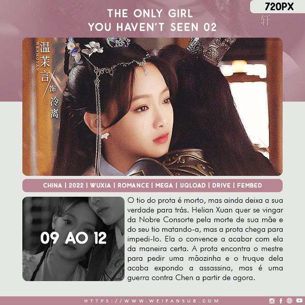 #NOVOS_EPISÓDIOS | THE ONLY GIRL YOU HAVEN'T SEEN S02

Agora o negócio vai pegar 🔥🔥🔥

LINK: bit.ly/3BUSdLK
LINK DA 1ª TEMP.: bit.ly/3xdSQP8

#dorama2022 #cdrama #dramachinês #WangZuYi #WenMoYan #HouDong #BelieveInLove #TheSweetGirl #TheOnlyGirlYouHaventSeen