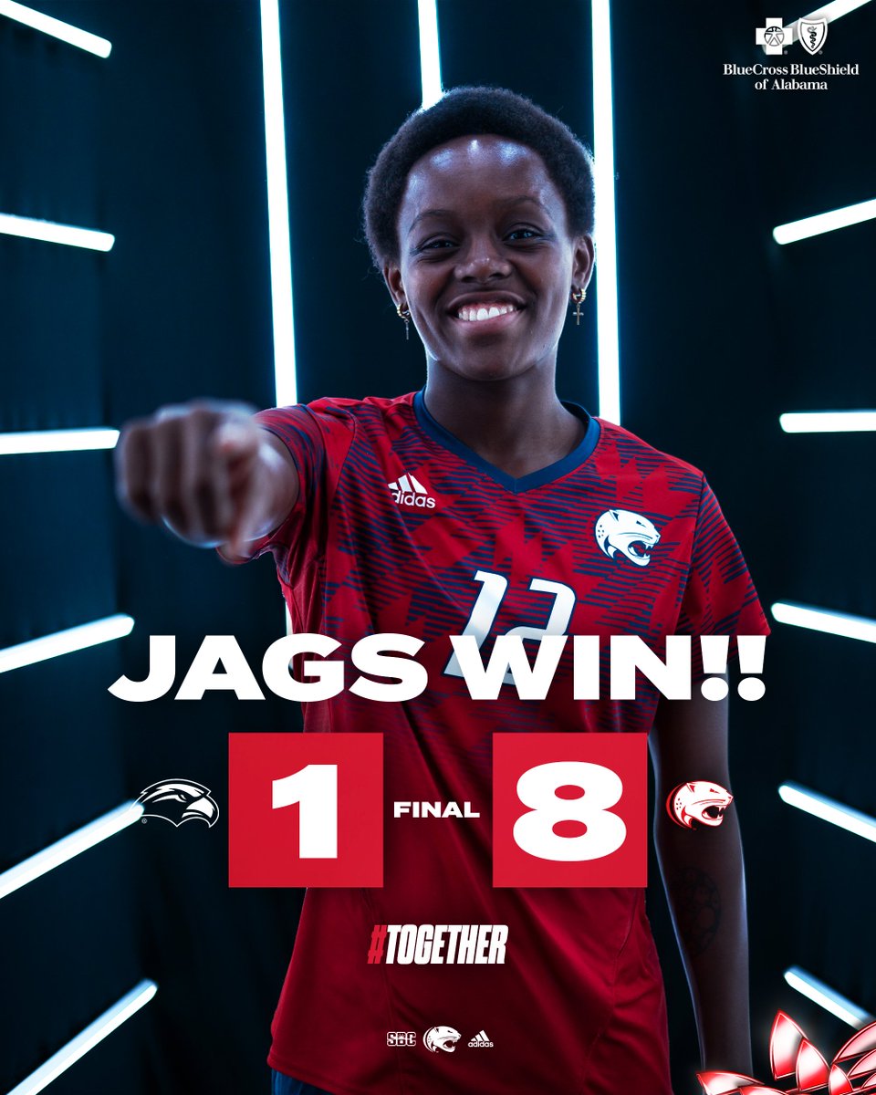 THATS A JAGUAR WIN 
 
The Jags down Southern Miss 8-1 to stay undefeated in Sun Belt play 💪👀

#Together