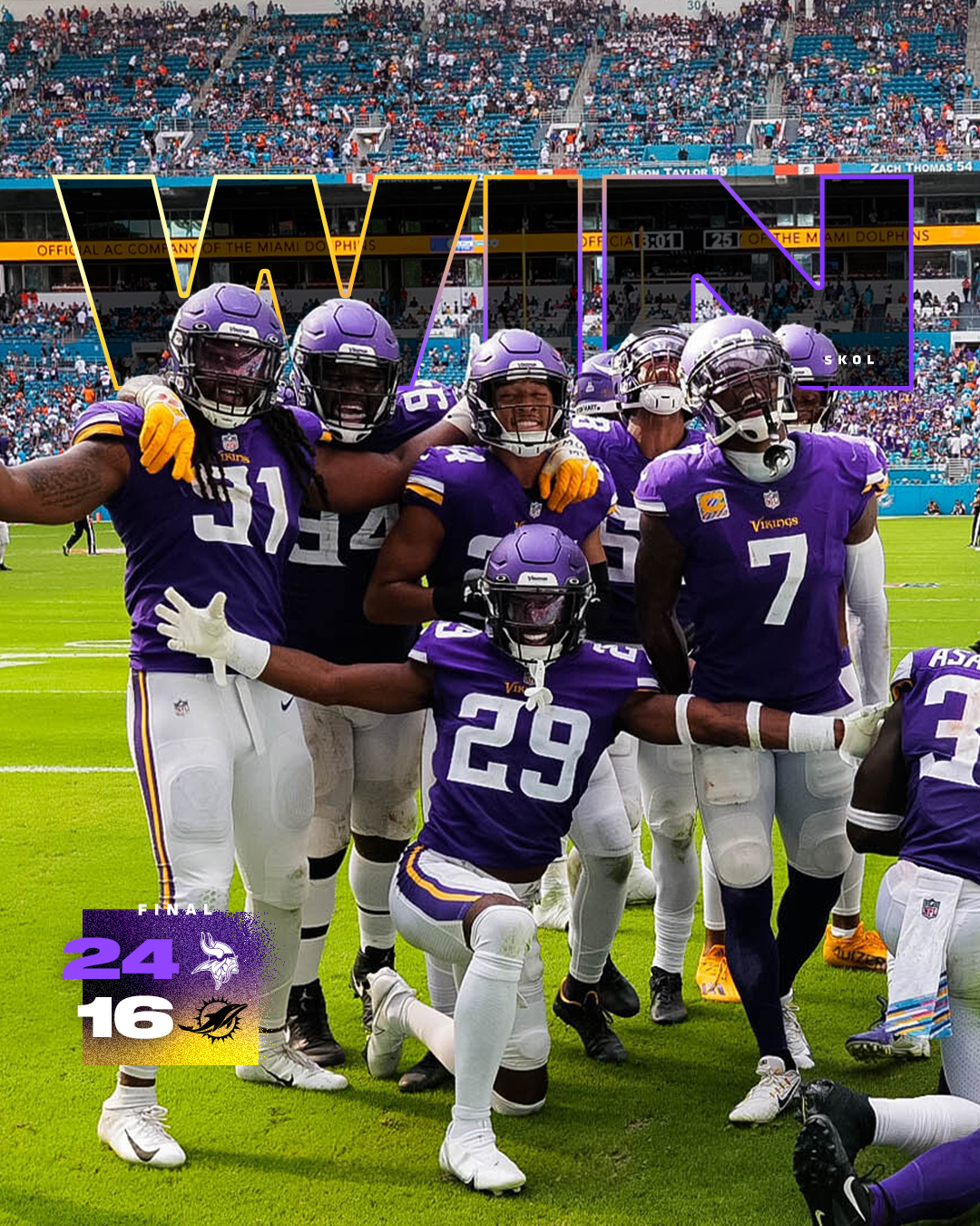 Minnesota Vikings on X: Party in Miami 