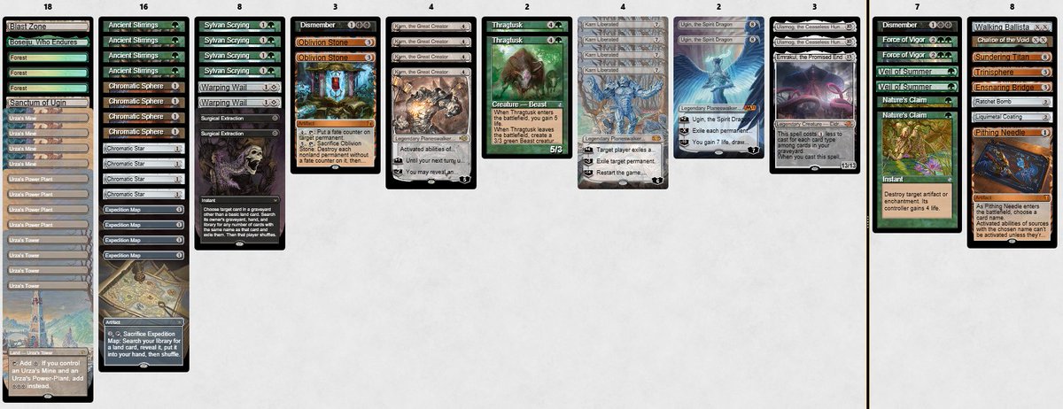 Mtg0_4's tweet photo. 16-4. Estou no quarto 4-1 seguido. O último foi inspirado na lista do @xyzprincipe de Surgical Tron! haha jaja sai o 5-0! Postando aqui pq as duas listas estão boas para jogar atualmente, porém acho que realmente a tormod no side ta fazendo falta. Vale a pena colocar uma.#gotron https://t.co/9GAbiq9Osr