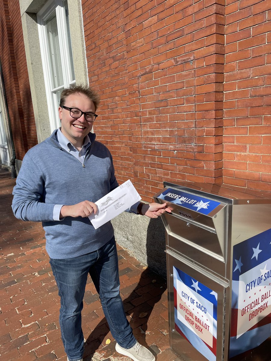 Even after all these years, it’s still surreal to see my name on the ballot. Something I never take for granted. Our system is predicated on average citizens stepping up to serve our communities. Proud to cast my vote today. Make a plan to vote on or before Nov. 8th.🗳#mepolitics