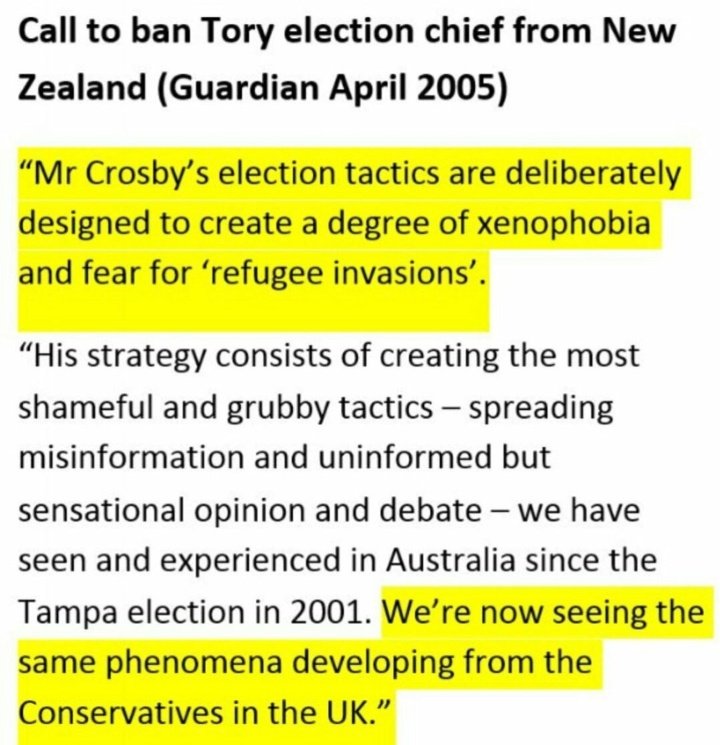 jolly_angelina's tweet photo. @Gabriel_Pogrund Pls start asking Q's re #Fullbrook sidekick Crosby. Secretly advised TPA's Elliott on Leave strategy in 2011, a long running Svengali-like hold over Boris, full access, "secret" 🙄 clients, so how is he security vetted? Like a toxic dripping tap. NZ had the right idea in 2005 https://t.co/u8tqx22kEH