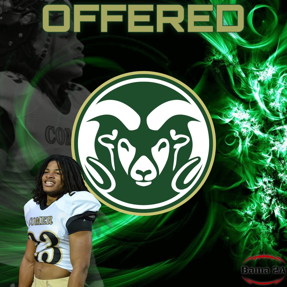 Bama_2A's tweet photo. Congratulations to @KamoreHarris❗️ He was offered by @ColoradoStateU❗️ https://t.co/vamfVcnKA1