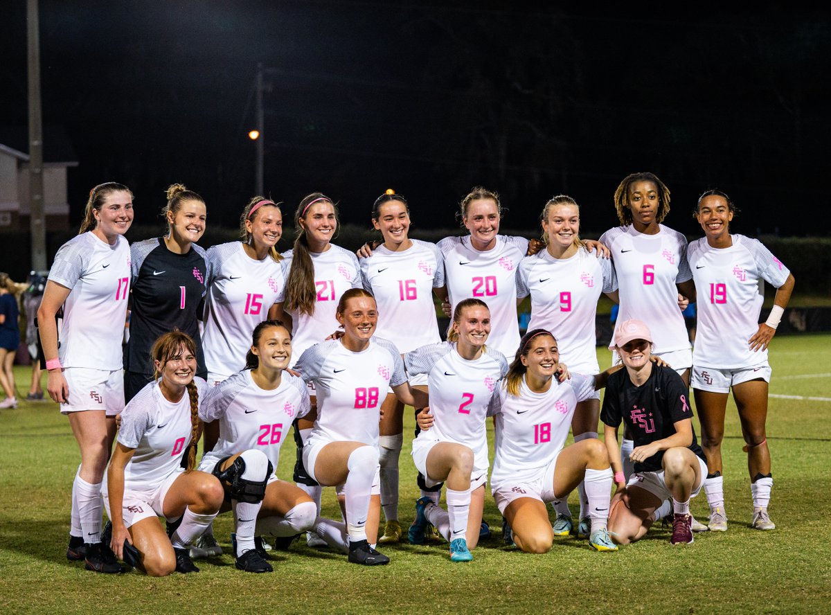 FSUSoccer's tweet photo. Our Paint It Pink Jersey Auction has been extended to Friday night. All of the proceeds go to the Tallahassee Memorial HealthCare’s Walker Breast Program!

Paint It Pink Auction: https://t.co/cdSmpmtG6q https://t.co/a7BnsLJWXh