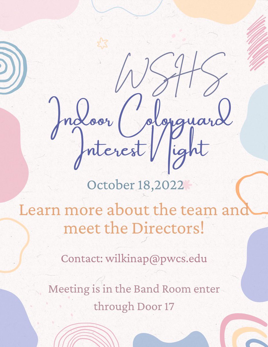 WSHS Color Guard tweet media