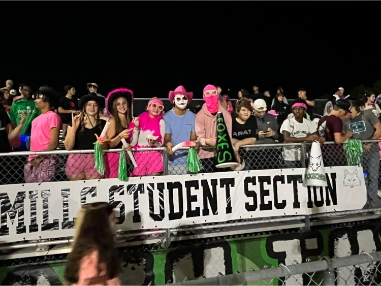 CaddoMillsISD's tweet photo. HUGE thanks to Marsh Brothers Electric and AC, Texas Roofing and Restoration, and Fox Nutrition for sponsoring our student section Friday night. The glow sticks, noisemakers, and pizza were a hit! #supportlocaleverything https://t.co/vKoiPTcM5N