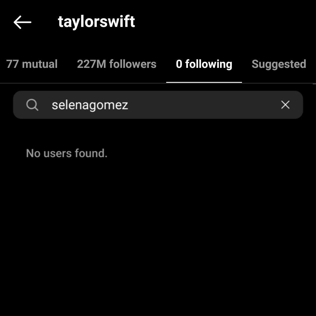 tayspetsch's tweet photo. 🚨| Taylor Swift has unfollowed Selena Gomez on Instagram after she took photos with Hailey Bieber! https://t.co/HlCcj4gDvT