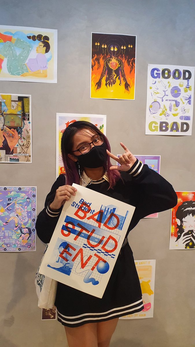 meguwu06's tweet image. ✅️ risograph workshop by bad student ✨️ 
🔜 more personal art in this style? 👀  #DesignWeekPH