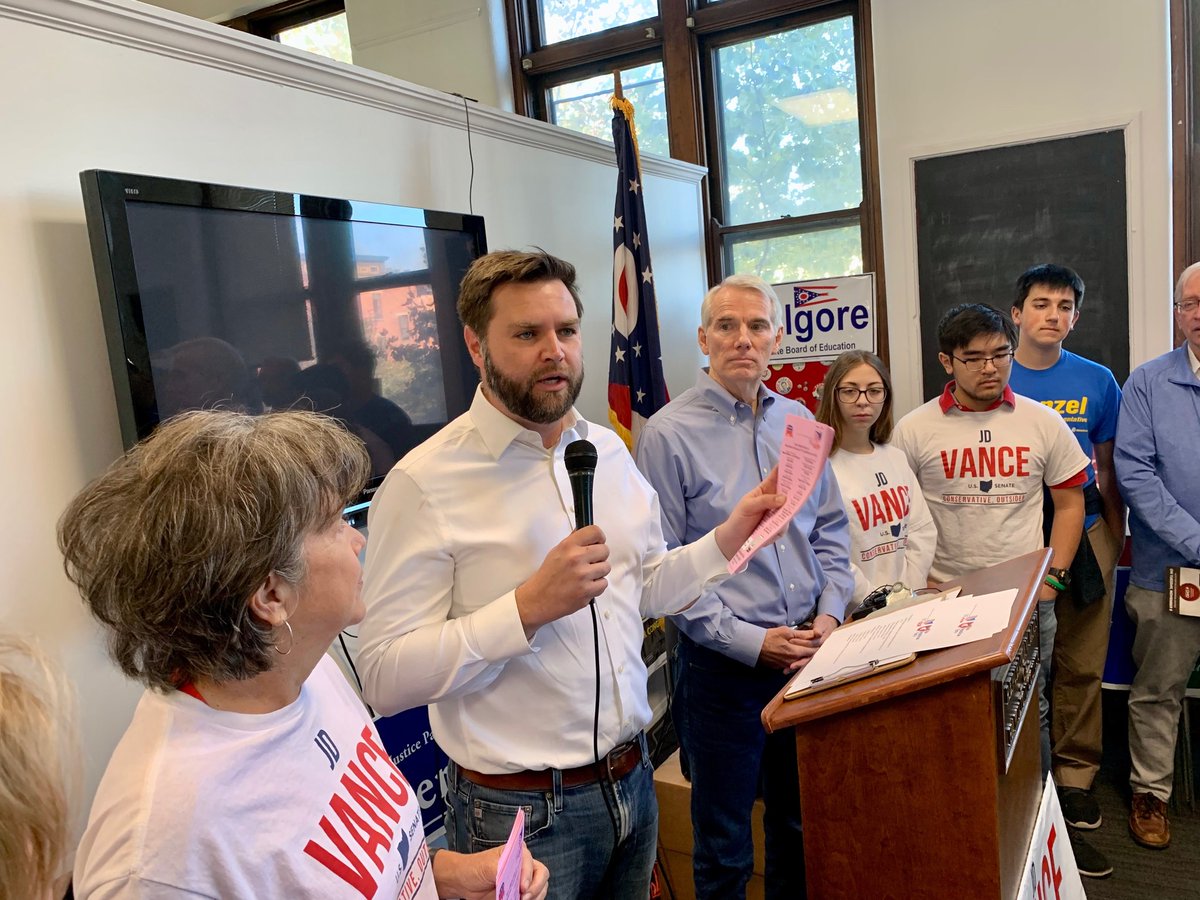 HamCoGOP's tweet photo. Big Meet & Greet & East v. West Door Launch Sat! Thank U 2 OH Supr. Ct. Justices Sharon Kennedy, Pat Fischer, Pat DeWine, Reps. Steve Chabot, Warren Davidson, Sen. Rob Portman, JD Vance & Vols. Look for our #HAMCOGOP Pink Sample ballots, downloadable images & Polls! #OHVictory https://t.co/qjx5VtGy7a