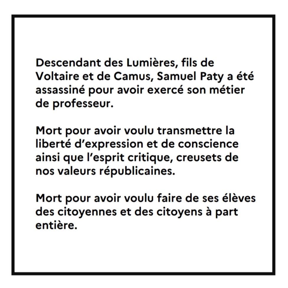 RomeIsabelle's tweet photo. À Samuel Paty. https://t.co/Ah0o54d3N8