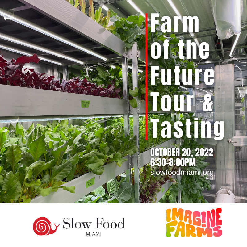 SlowFoodMiami's tweet photo. Thursday! Farm of the Future Tour + Tasting 🥗🍻 - https://t.co/k701kMBRFB https://t.co/Q3znUPNqWw