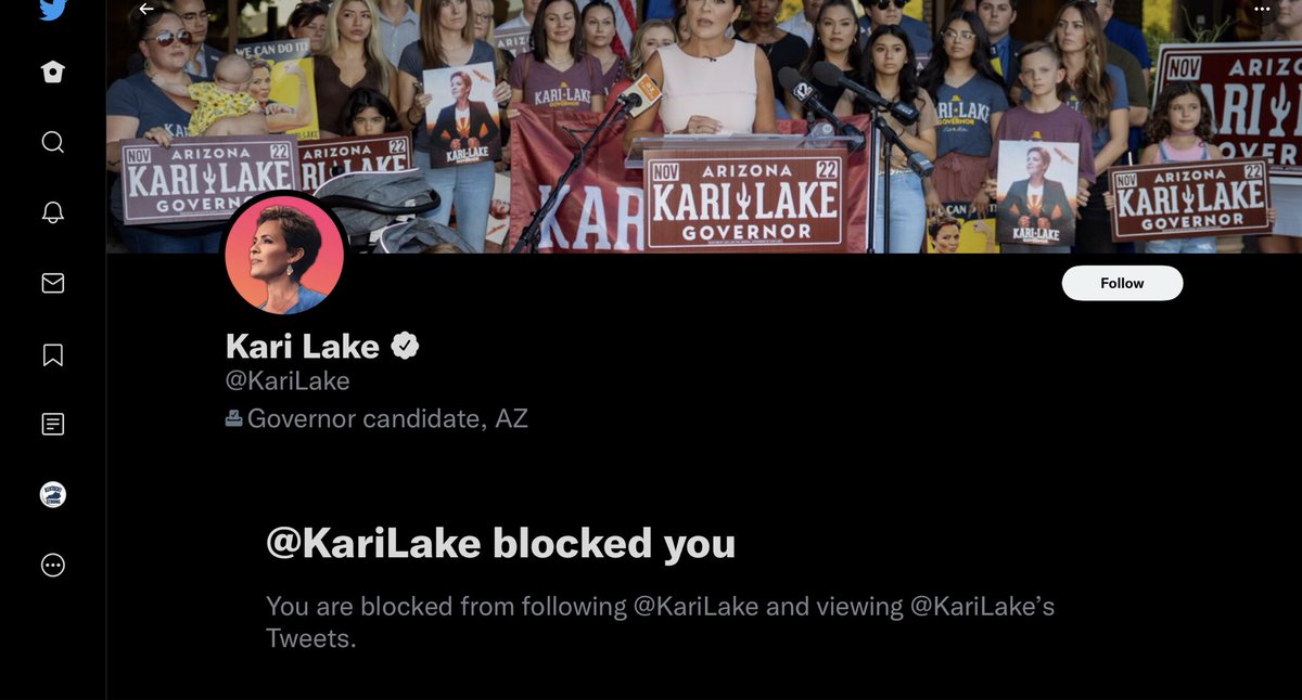 Blocked By Kari Lake Support Group S On Twitter RT GooseGivens No Doubt