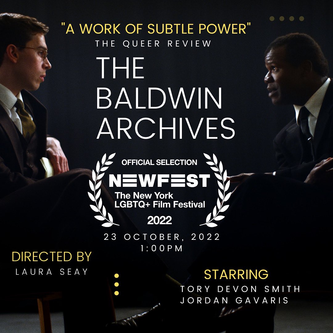 The Baldwin Archives is one week away from making its New York premiere at <a href="/NewFestNYC/">NewFest</a> 

Sunday, October 23rd, 2022 

Visit NewFest.org for more info.

#NewFest #NewFest34 #TheBaldwinArchives #JamesBaldwin #shortfilm
