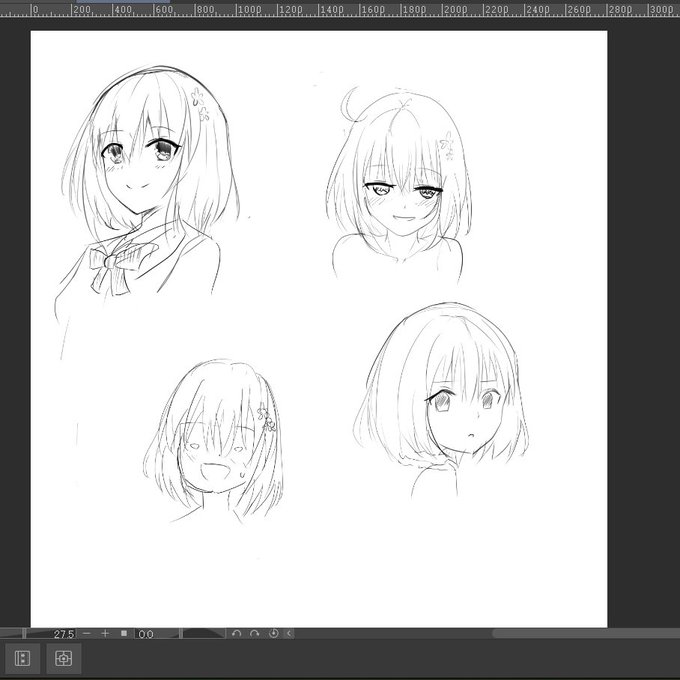 次のその次の絵の為の練習をやるなど 