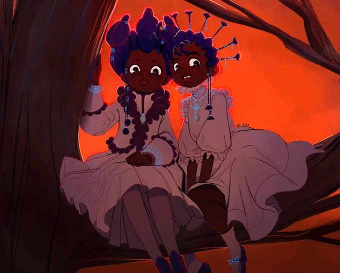  the twins #blacktober  