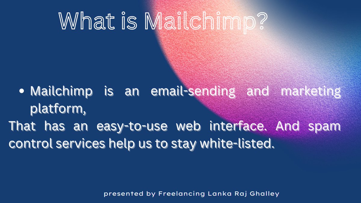 LankaRaj6's tweet image. definition of mailchimps, its features, how can use mailchimps and its reports....
.
.
.
.
.
.
.
#mailchimp #MailchimpIntegration #mailchimplovesme ###