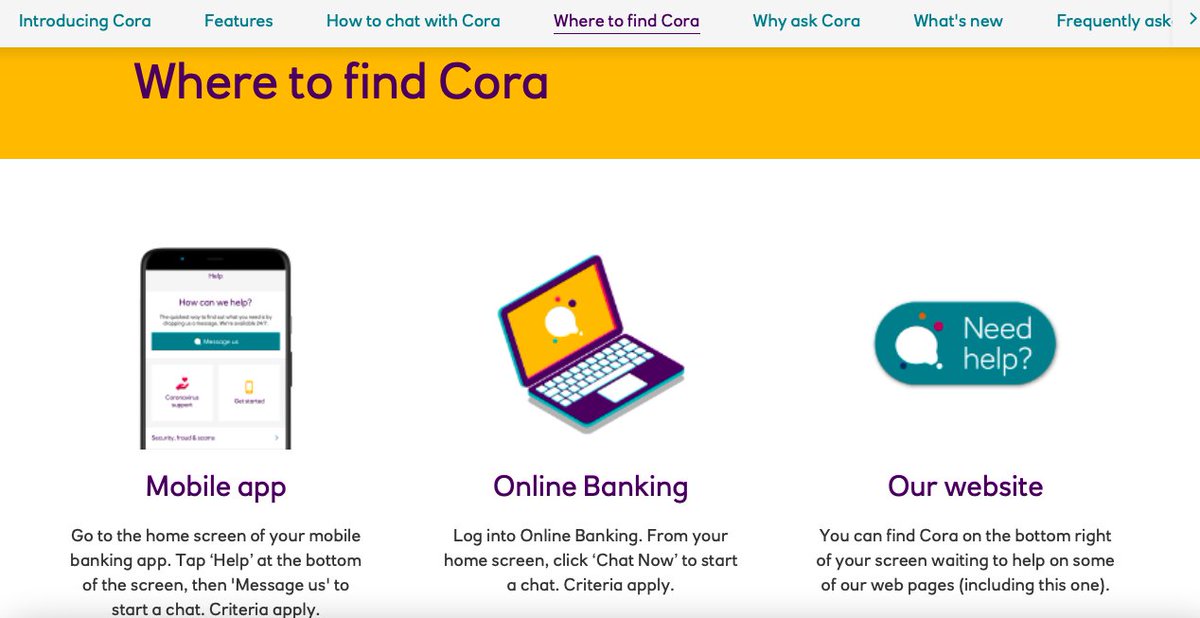 EMedne's tweet photo. @NatWest_Help I can't find Cora either (could it be an issue of Macbook Safari browser?) https://t.co/6wuZicVDes