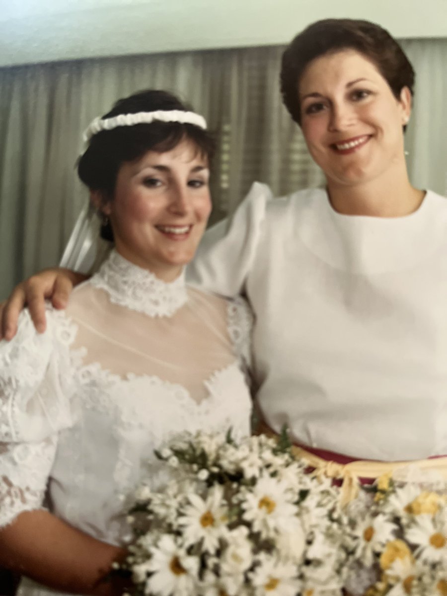 p_a_t_e_andrea's tweet photo. Happy Birthday to my big “Sis” #thanksforhavingmyback #savedmeaspankingor2 #bigsisters @EvieGHughes https://t.co/N4zIdYDXv4