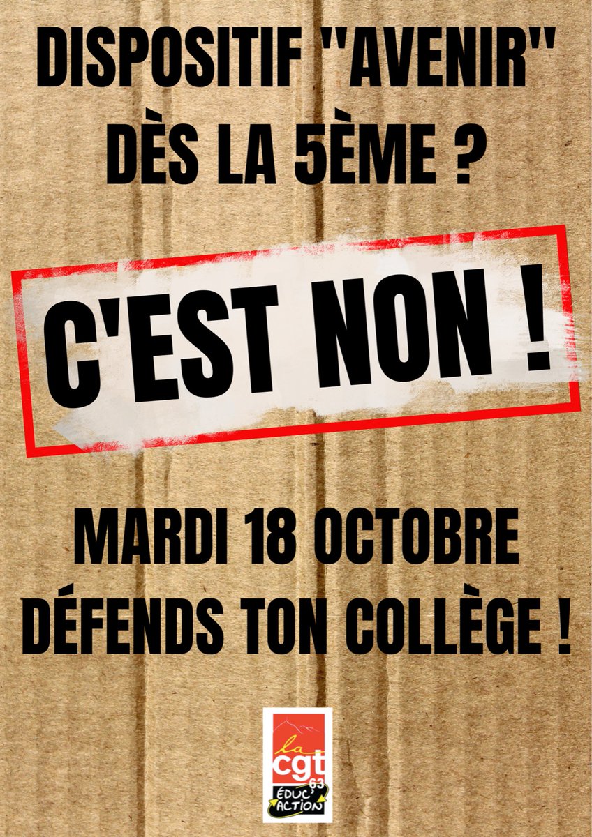 cgt_educ's tweet photo. Toutes et tous tous grève mardi 18. C'est tout le secteur éducatif qui est concerné par l'annonce de la casse de la voie pro. Toutes et tous concerné•es! #Grevele18octobre #SauvezlesLP #cgt #jevotecgteduc2022 https://t.co/BMumtrEuMc