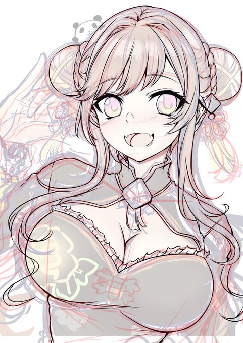 咲乃もこちゃん
折角だから、仕上げてみようと線画中 