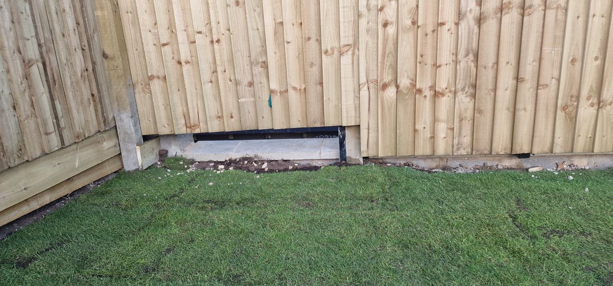 RayBurton66's tweet photo. @DIYSOS This is how you left the garden and fence. More lovely pictures to follow https://t.co/a9uDXGBxYr