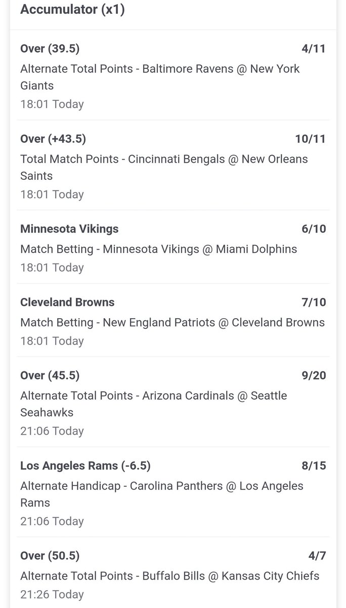 NFLuktips's tweet image. #NFLSunday #NFL few bets for today 2 trixie bets one acca been abit unlucky the last few weeks lets see if we get a turn around good luck if your following!