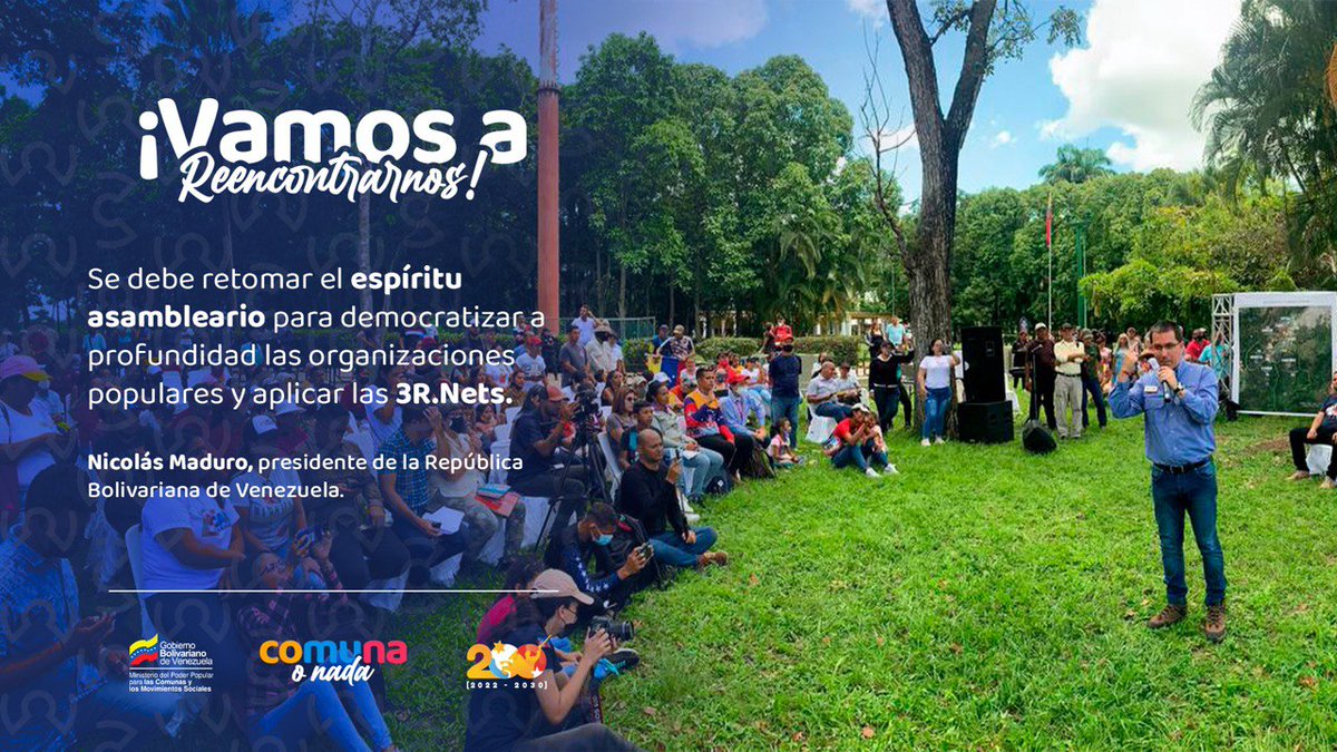 #VamosAReencontrarnos 🤝🏻| Con democracia directa, el #PoderPopular debe renovar sus instancias y vocerías para poder avanzar hacia el Buen Gobierno.