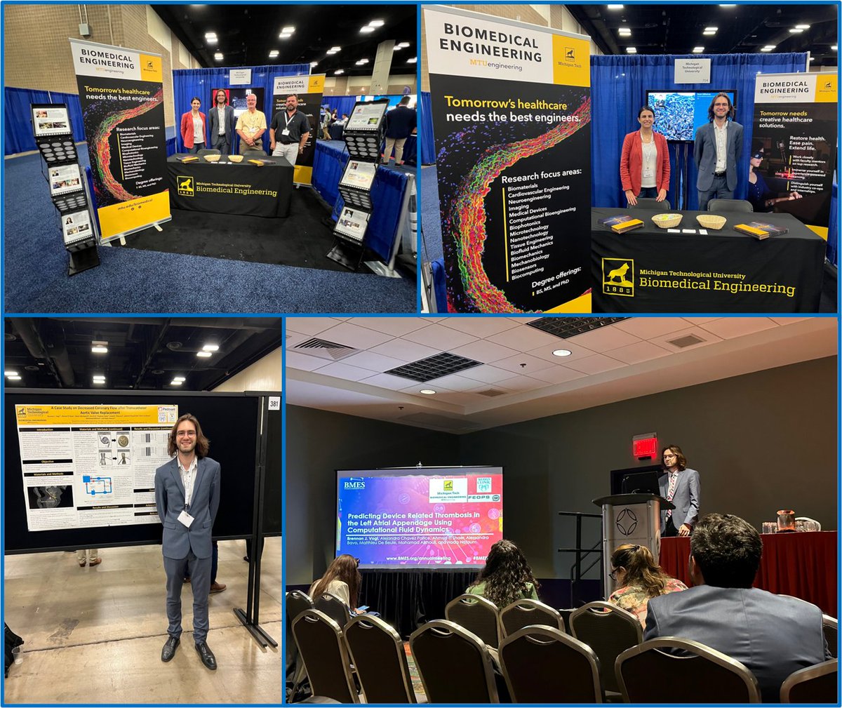 Hoda Hatoum (@drhodahatoum) on Twitter photo #BMES2022 was great! We really enjoyed going back to face to face networking. Congrats to <a href="/BiomedMtu/">Michigan Tech Biomedical Engineering</a> <a href="/ICC_MTU/">ICC</a> <a href="/HRI_MTU/">Health Research Institute</a> PhD student Brennan Vogl on the great work he has done.
To those interested in joining the biofluids lab, please send your CVs to hhatoum@mtu.edu. #BMES2022 was great! We really enjoyed going back to face to face networking. Congrats to <a href="/BiomedMtu/">Michigan Tech Biomedical Engineering</a> <a href="/ICC_MTU/">ICC</a> <a href="/HRI_MTU/">Health Research Institute</a> PhD student Brennan Vogl on the great work he has done.
To those interested in joining the biofluids lab, please send your CVs to hhatoum@mtu.edu.