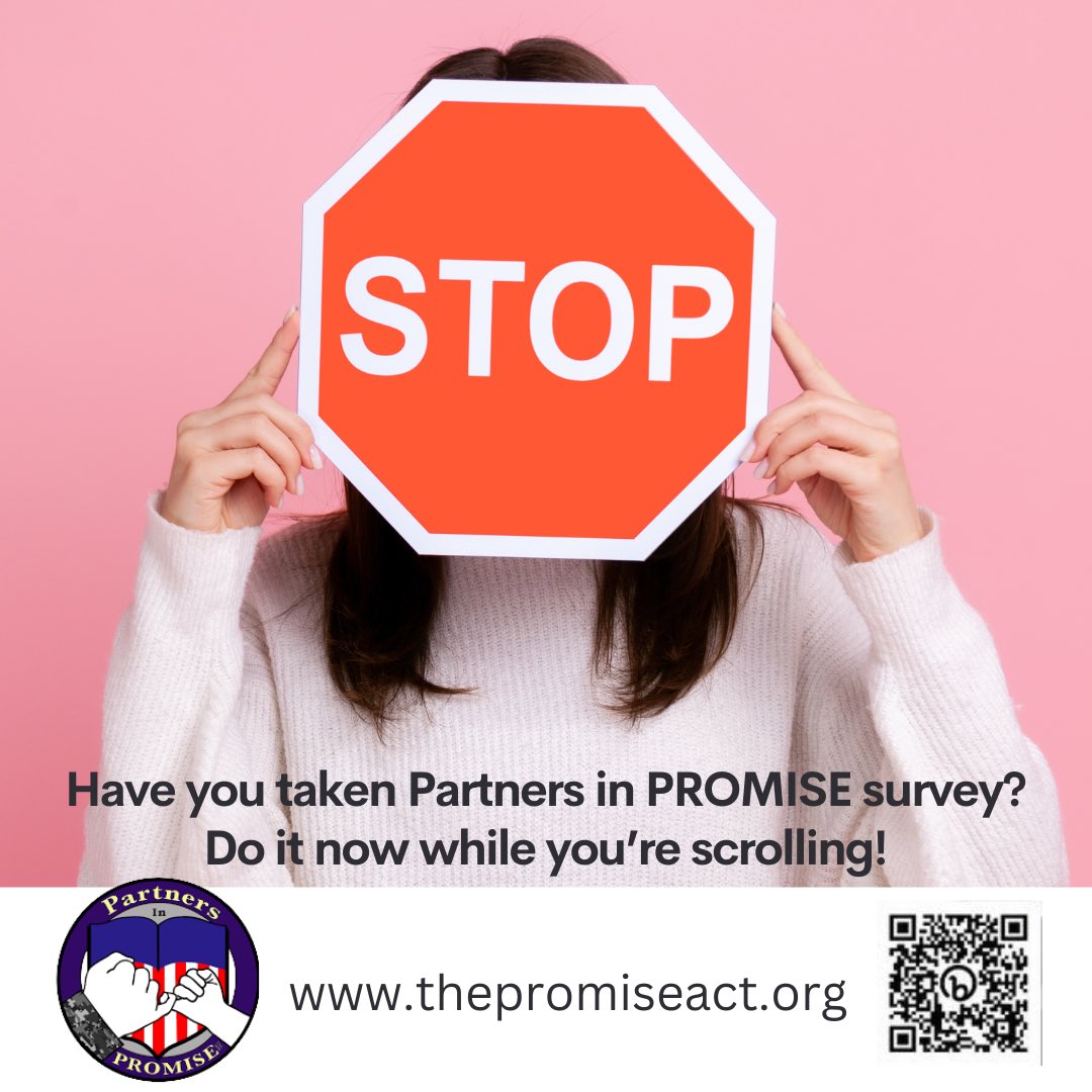 PartnersinPROM1's tweet photo. Only a few days left to take Partners in PROMISE special education survey. If you or someone you love has experience with special education we want to hear from you! #specialed #specialeducation #iep #pcs #military #militaryfamilies #tellyourstory #partnersinpromise https://t.co/1JPMqQDUE3