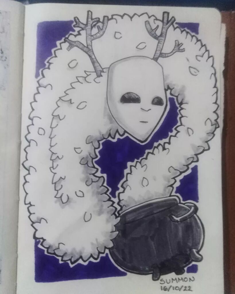 jadvin_art's tweet photo. Day 16 of #creachertober summon. This creature coming out of a cauldron. 

#inkdrawing #inkillistration #octoberillustration #dailyillustration #cauldronillustration https://t.co/DDit5a7U8h https://t.co/RsENgLgCTL