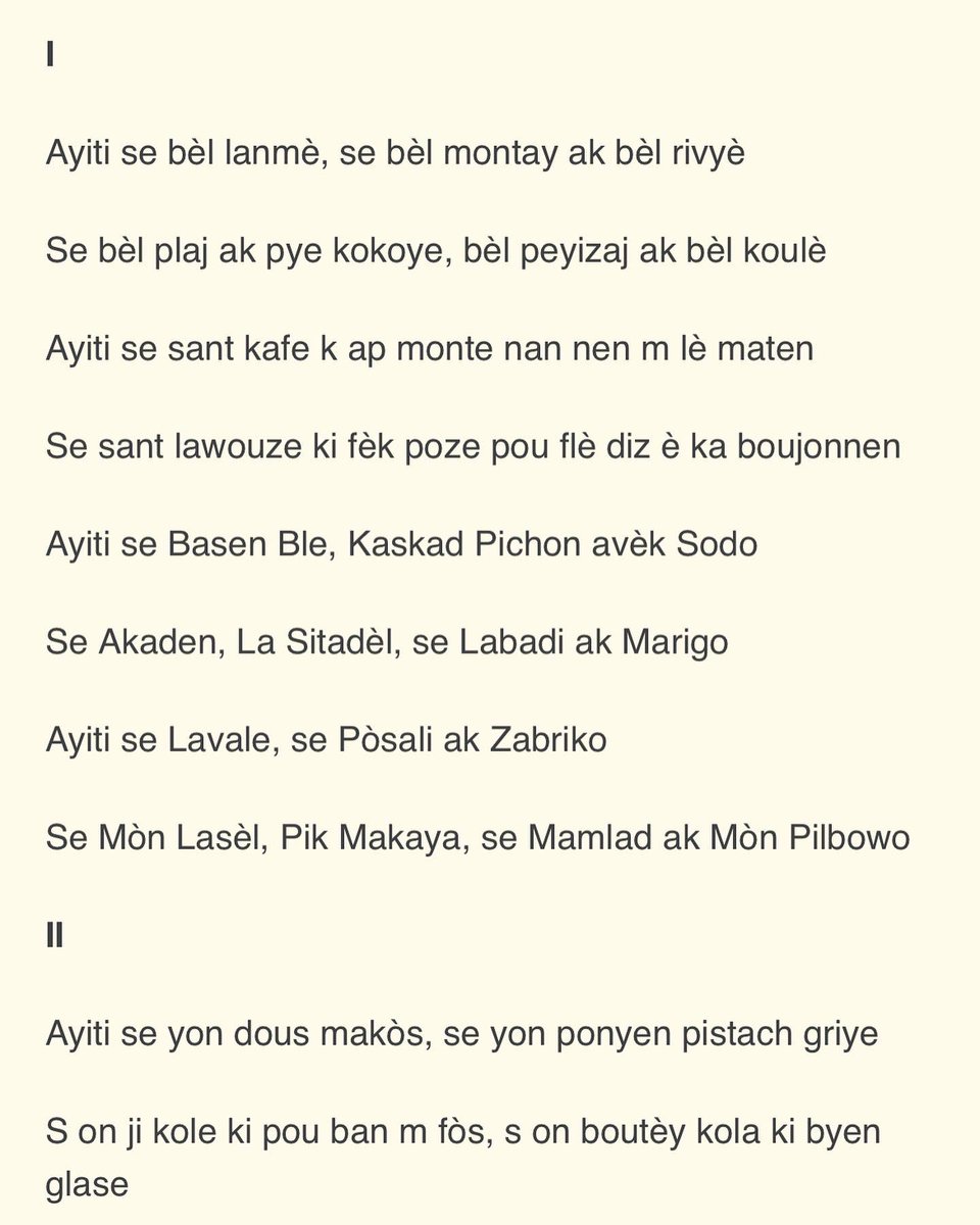 EDjeride's tweet image. ✝️ Mikaben ,  #Elèv yo ak #Pwofesè yo ap di w mèsi pou bèl etitaj sa a w kite pou nou an. Mèsi paske w te toujou panse chante bèlte ak orijnalite Ayiti nan lang manman nou.

Nou te fyè pou n te pibliye sou platfòm @MITHaiti a « Ayiti  se ».

@MichelDeGraff