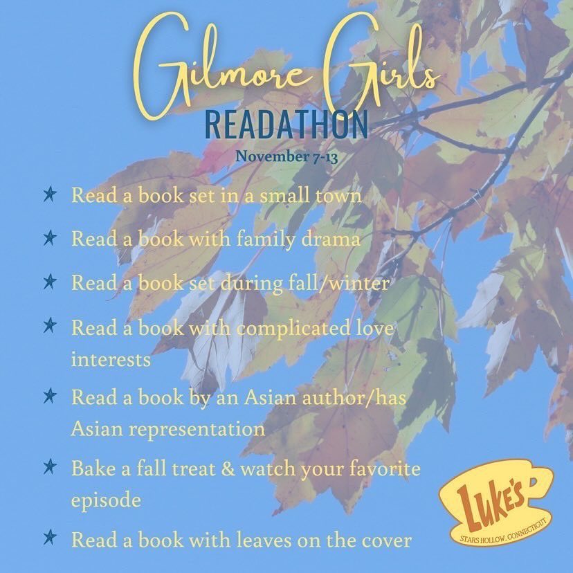 gilmoreathon's tweet photo. WE’RE BACK FOR SEASON 3! 🍂✨

We’re so excited to be hosting another round of the Gilmore Girls Readathon/Gilmoreathon! Link in our bio for socials  &amp; join the discord to chat with us! #gilmoreathon

https://t.co/NDw02utA1Z https://t.co/Tx7t7Kmat4