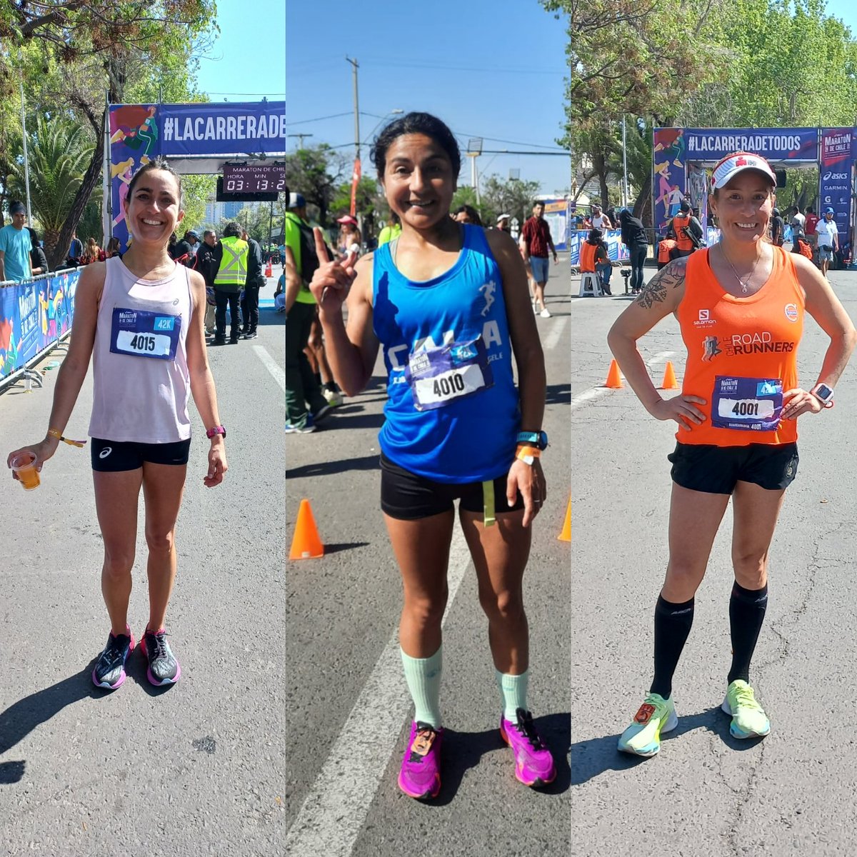 ⚡️Johanna Rivas gana🏆 los 42K 🏃🏻‍♀️del ASICS Maratón de Chile 2022

💥Top3 mujeres 42K 🏃🏻‍♀️  ASICS Maratón de Chile 2022

🥇Johanna Rivas 
🥈Catalina Langlois
🥉Evelyn Sanhueza

<a href="/Asics_Chile/">Asics Chile</a>

#CoberturaRunchile #ASICSMaratóndeChile