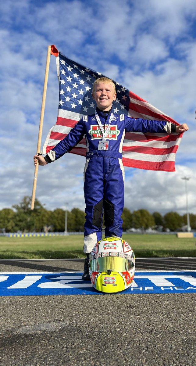 Only American in the field at LeMans! Way to go @KeelanHarvick! 🇺🇸🏆😎🍕 #HBPRacing #America