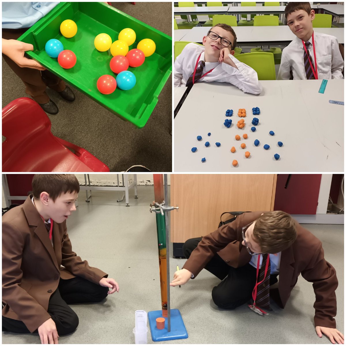tsc_science's tweet image. Year 7 have been enjoying learning all about the particle model this week.